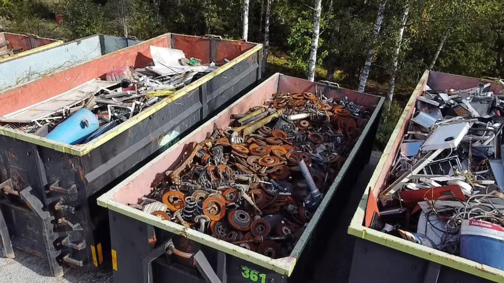 Avfallshantering illustrerad bild